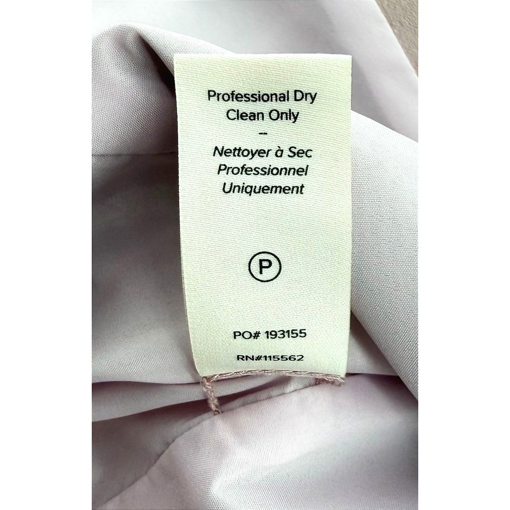 Cinq a Sept Kylie Ruched Sleeve Satin Blazer Light Pink Size 10 - Picture 4 of 9